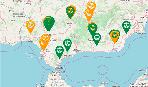 CTA lanza un mapa online para identificar actores clave de la bioeconomía en Andalucía